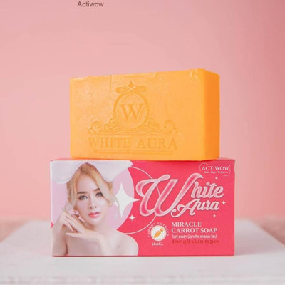 ACTIWOW White Aura Carrot Soap for Face Glow ACMW(100 g)