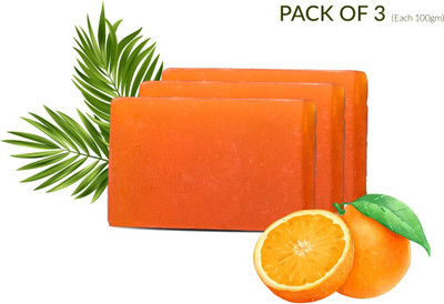 The Natural Purity Natural Orange Soap With Fresh Orange Pulp | Handmade | Organic Soap(3 x 100 g)