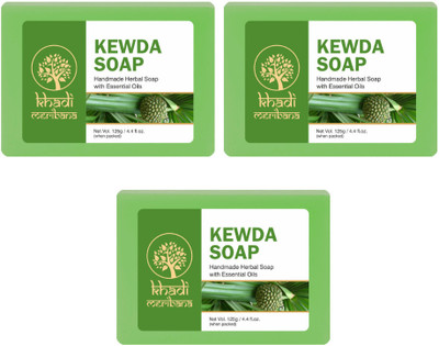 MeriBana Herbal Kewda Soap Enriched with Kewda Extracts 125g(3 x 125 g)