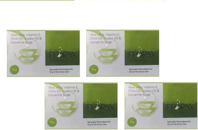 Elorax specially formulated for dry & sensitive skin soap ( pack of 4*75g )(4 x 75 g)