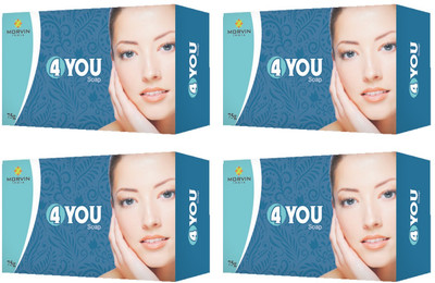 MORVIN 4 YOU Soap For Skin Whitening & Pimple Care ( Pack of 4 )(4 x 75 g)