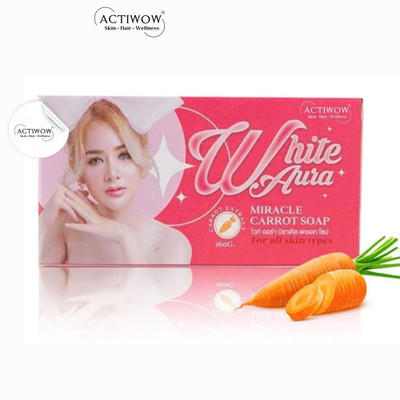 ACTIWOW White Aura Beauty Soap Delicate with Deep Cleansing Carrot Formula(100 g)