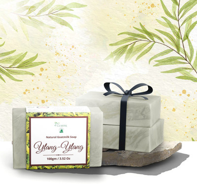 LA MONK Handmade Goat Milk Ylang-Ylang Soap(2 x 90 g)