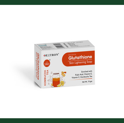 DEXTRON Glutathione Skin lightening soap KOMBUCHA TEA | 75g(75 g)