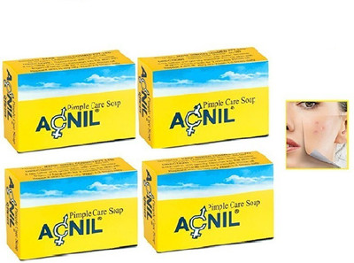 ACNIL Pimple Care Soap - 4 x 75 g Packs(4 x 75 g)