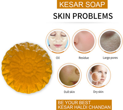 CHITAKSH Citrus Burst Kesar Bath Bar (100GM) (PACK OF 1)(100 g)