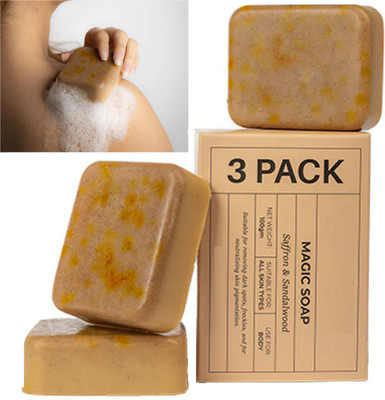 Wiffy DeTan and Glowing Brightening magic soap(3 x 150 g)