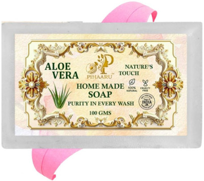 Pihaaru Aloe Vera Hydrating Gel Soap Face & Body Bar(100g);(100 g)