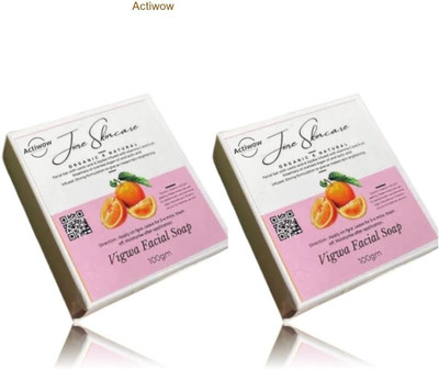 ACTIWOW Jiore Vigwa Whitening Soap for Even Skin & Fresh Look Combo(2 x 100 g)
