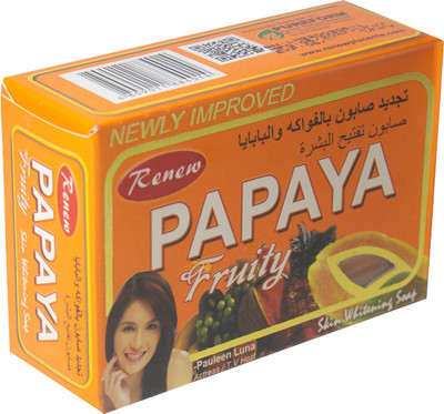 RENEW Papaya Fruity Soap for Glowing Skin | for Men & Women Suitable for All Skin Type(135 g)