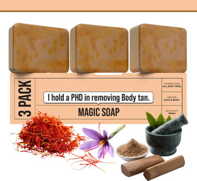 VIVAGLO Best magic soap ghr soap detan | soaps magic body wash | kojic acid soap(3 x 100 g)