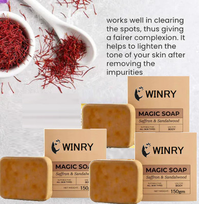 winry Younger-Looking Skin Magic Handmade Magic Soap Base(3 x 150 g)