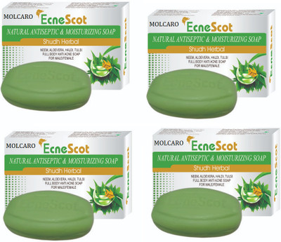 MOLCARO ECNESCOT NATURAL & MOISTURIZING SOAP 75GM(4 x 75 g)
