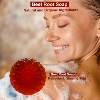 Groovy 7 Days Beet Root soap for face women for pimple scar removal (100GM) (PACK OF 1)(100 g)