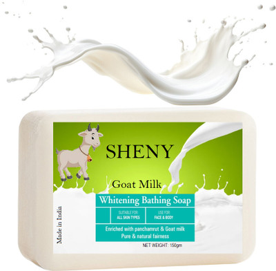 Sheny Goat Milk Soap | Handmade, Sensitive Skin & Tan Removal(150 g)