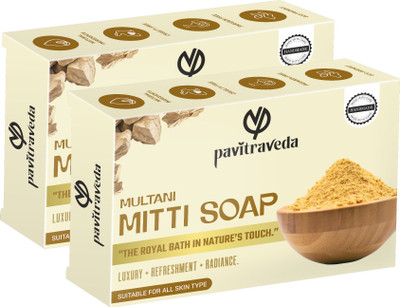 Pavitraveda Pure Multani Mitti Skin Brightening Soap(2 x 100 g)