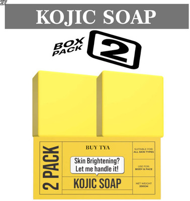 Buy TYA Kojic Soap with Niacinamide, 100 g Each, Pack of 2 for Bright Skin(2 x 100 g)