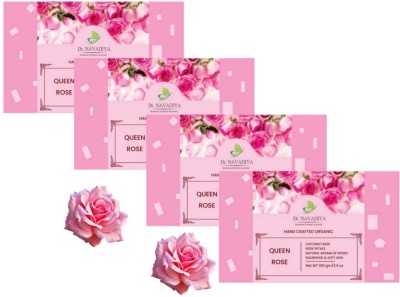 Dr. NAvadiya 4 Rose Soap Bar For Skin Glowing & Brightening(4 x 100 g)