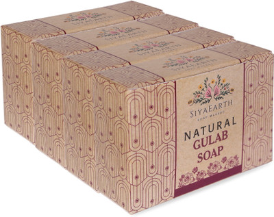 Siya Natural Handmade Rose Soap(4 x 100 g)