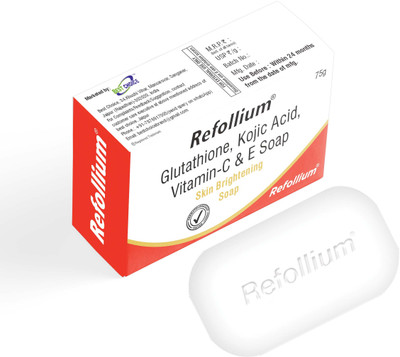 Refollium Glutathione Skin whitening Soap For Brightening & Whitening(75 g)