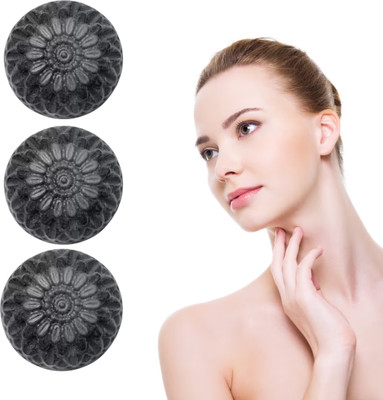 CHITAKSH Cleanse and brighten your skin with activated charcoal soap(3 x 100 g)