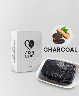 ZISA CARE Charcoal Soap Deep Cleansing & Detox Bar with Kojic Acid(100 g)