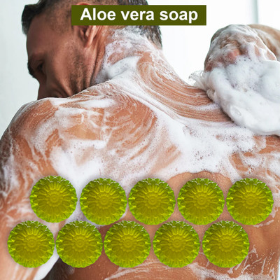 Groovy Aloe Vera Bath Bar (100GM) (PACK OF 10)(10 x 100 g)