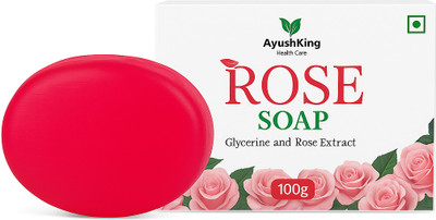 Ayushking health care AyushKing Rose Soap– Natural Glycerine Bath Bar with Real Rose Extract(3 x 100 g)