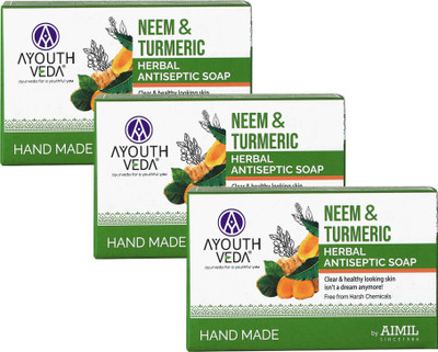 Ayouthveda NEEM & TURMERIC SOAP (PACK OF 3)(3 x 100 g)