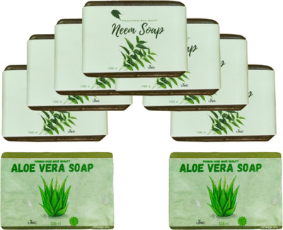 linic HERBAL NEEM SOAP(7), ALOE VERA SOAP(2)(9 x 100 g)