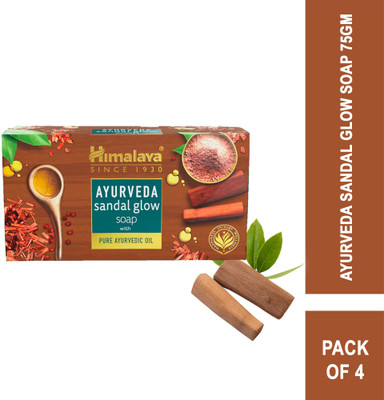 HIMALAYA AYURVEDA SANDAL GLOW 4X75G(SAVE ON MRP)(4 x 75 g)