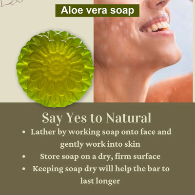 CHITAKSH Rejuvenating Aloe Vera Soap with Anti-aging Benefits for Youthful Skin(100 g)