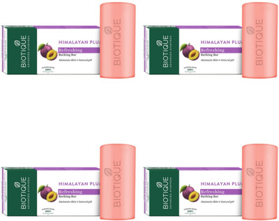 BIOTIQUE Himalayan Plum Refreshing Soap 150 g (Pack of 4)(4 x 37.5 g)