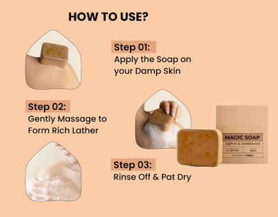 sheny soft Cleansing Sandalwood Handmade Soap For Loose Skin, Acne Control & Clogged(150 g)