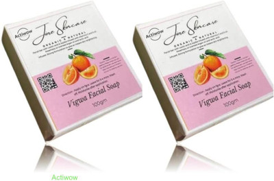 ACTIWOW Jiore Vigwa Whitening Soap for Fresh, Glowing Skin Combo(2 x 100 g)