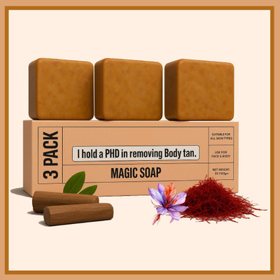 VIVAGLO Glow and Glossy ghar soap for detan skin ggjg(3 x 100 g)