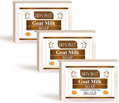 Doviko Goat Milk Soap - Pack of 3 (375gm)(3 x 0.12 g)