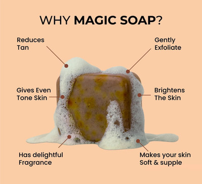 PARAS MOTI Magic Soap Natural Sandalwood & Saffron Soap (Pack 2)(2 x 100 g)