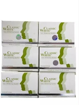 Classic White 6 pcs imported soap pack(6 x 85 g)