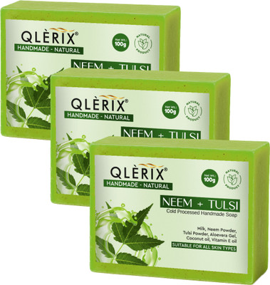 QLERIX QL_NEEM & TULS_ SOAP_PACK 3(3 x 100 g)