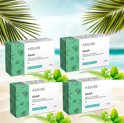 Rastic Assure Neem Tulsi and Pudina soap(4 x 100 g)