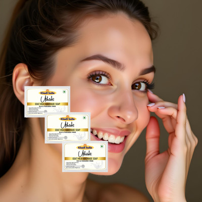 Utkrisht Skin Nourishing Goat Milk Soaps – Combo of 3(3 x 125 g)