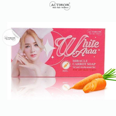ACTIWOW White Aura Beauty Soap Delicate for Daily Radiance Carrot Formula(100 g)