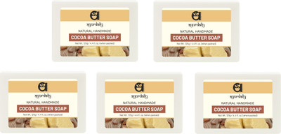 Ayurdaily COCOA BUTTER PREMIUM HANDMADE ALOEVERA NOURISHING BODY SOAP(5 x 125 g)