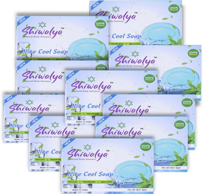 shiwalya pure glycrine minthol cool bathing bar soap !! glycrine soap !!(10 x 100 g)