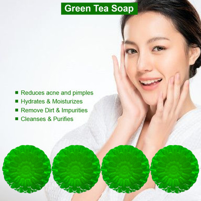 CHITAKSH Green Tea Hydrating Soap (100GM) (PACK OF 4)(4 x 100 g)