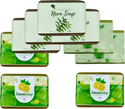 linic HERBAL NEEM SOAP(4), ALOE VERA(2), LEMON SOAP(3)(9 x 100 g)