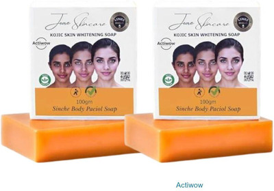 ACTIWOW Jiore Skincare Sinche Kojic Soap for Youthful Glow & Skin Whitening Combo A02(2 x 100 g)