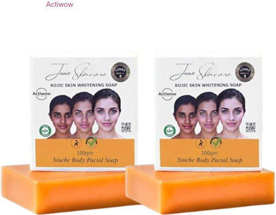 ACTIWOW Jiore Skincare Sinche Kojic Soap for Glowing Skin & Smooth Texture Combo Set A01(2 x 100 g)