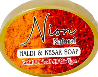 Nion Natural Haldi and Kesar Soap(10 x 100 g)